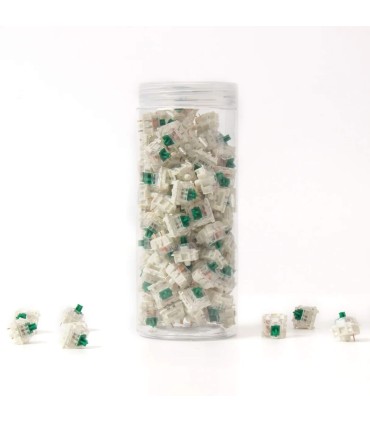 Gateron jeu d’interrupteurs verts – 110 interrupteurs cliquables à forte résistance
