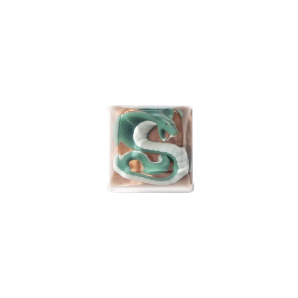 Magic Animal Resin Artisan Keycap-Green Snake