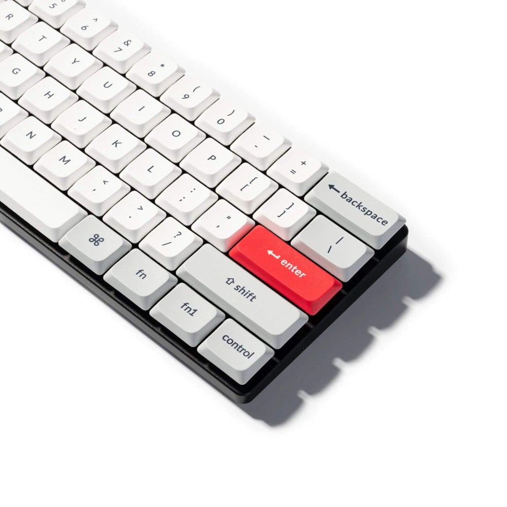 Keychron Gris Clair Blanc LSA Dye-Sub PBT Keycap Set ANSI-US