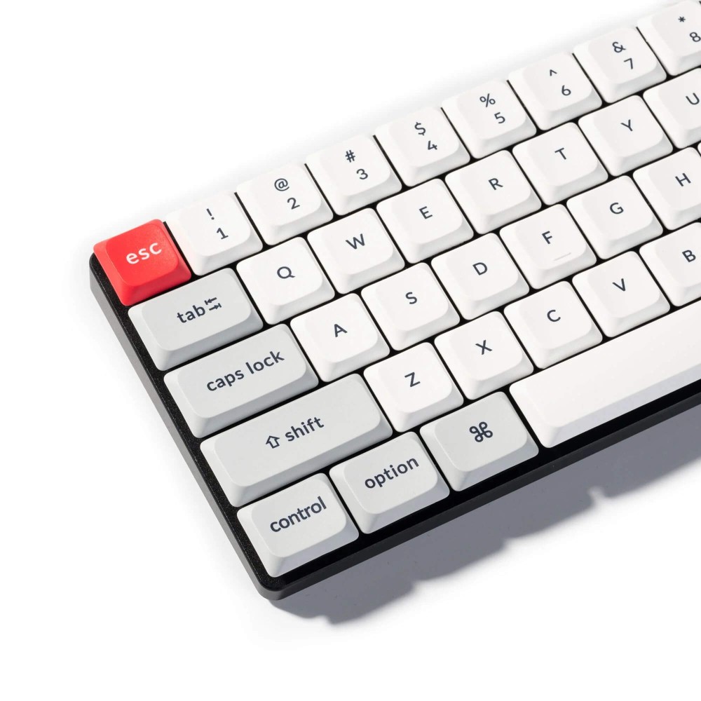 Keychron Gris Clair Blanc LSA Dye-Sub PBT Keycap Set ANSI-US