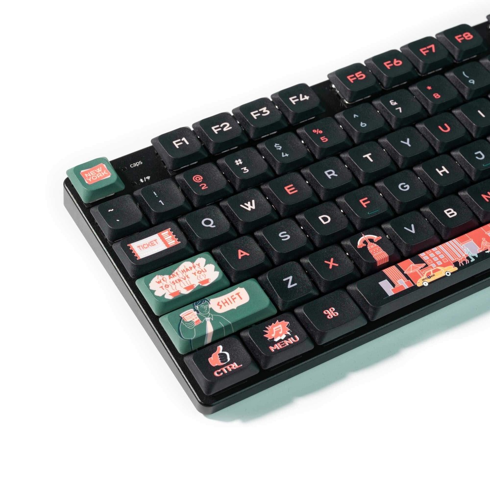 Keychron LSA New York Keycap Set – Low Profile PBT Dye-Sub