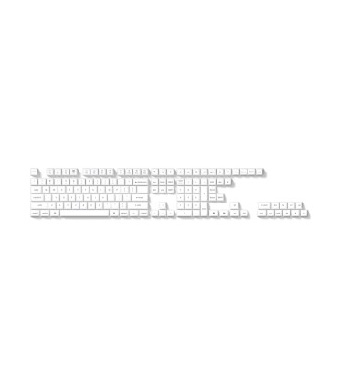 Keychron Ensemble de keycaps PBT en Arabie Asie Noir et Blanc – 137 Keycaps ANSI