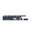 Double Shot KSA PBT Keycap Ensemble complet de touches gris foncé et bleu grisâtre (ANSI)