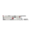 Double Shot KSA PBT Keycap Full Keycap Set (ANSI) Light Gray And White