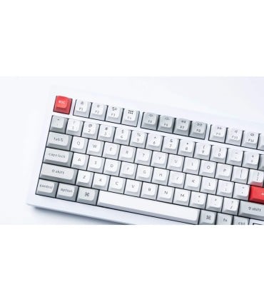 Keychron KSA PBT Keycap Set Light Gray & White – 137 ANSI