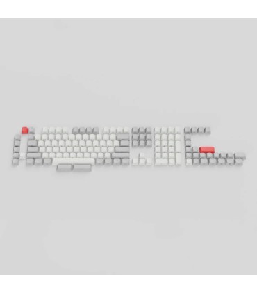 Keychron Ensemble de keycaps OSA PBT imprimé sur le côté noir/blanc 141 ANSI