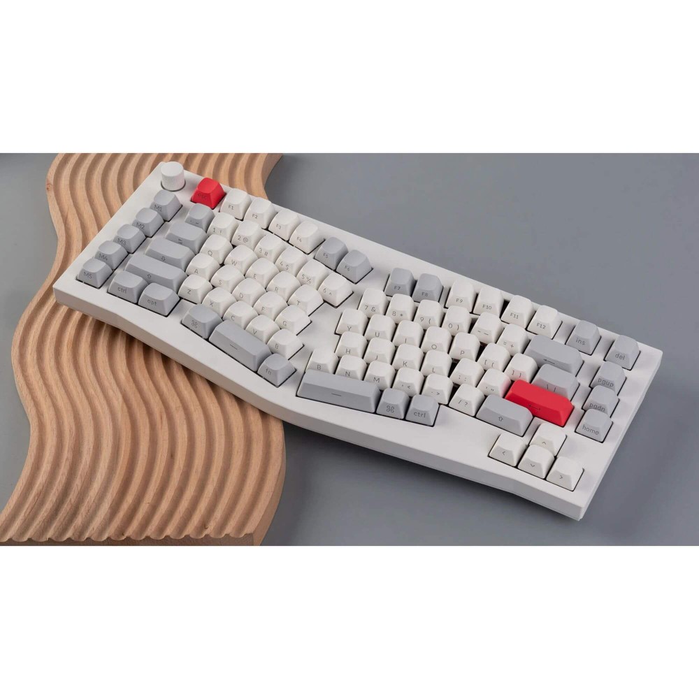 Keychron Ensemble de keycaps OSA PBT imprimé sur le côté noir/blanc 141 ANSI