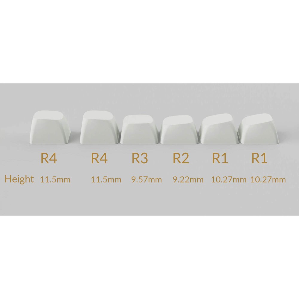 Keychron Ensemble de keycaps OSA PBT imprimé sur le côté noir/blanc 141 ANSI