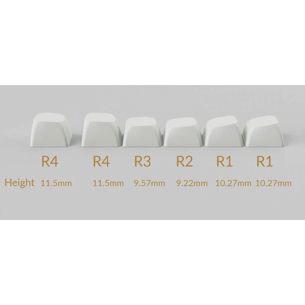 Keychron OSA PBT Side-Printed Keycap Set Schwarz/Weiss 141 ANSI
