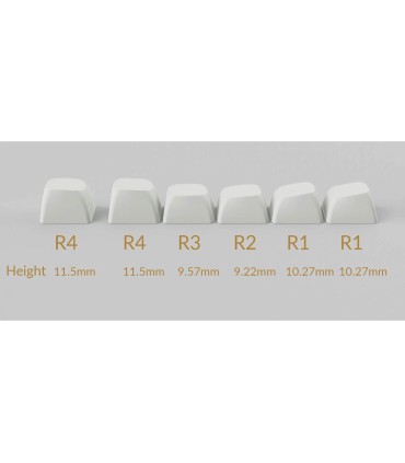 Keychron Ensemble de keycaps OSA PBT imprimé sur le côté noir/blanc 141 ANSI