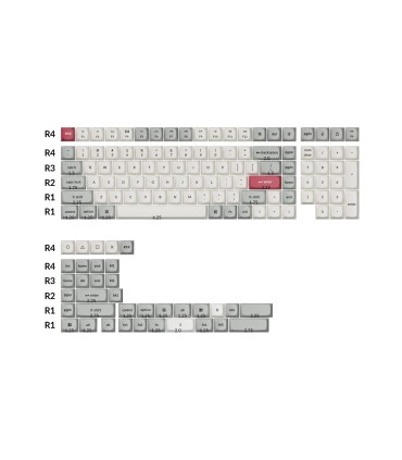 Keychron Double Shot OSA PBT Keycaps Set Rétro – 141 touches ANSI