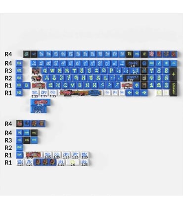 Keychron x NINEGO Blue Cherry PBT Keycap Set – 140 Keys