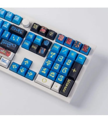 Keychron x NINEGO Blue Cherry PBT Keycap Set – 140 Keys