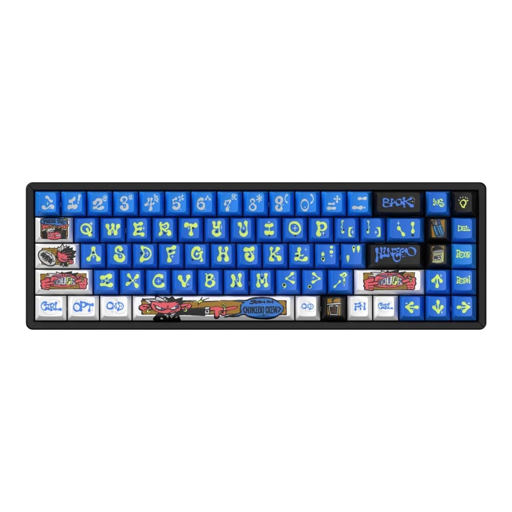 Keychron x NINEGO Blue Cherry PBT Keycap Set – 140 Keys