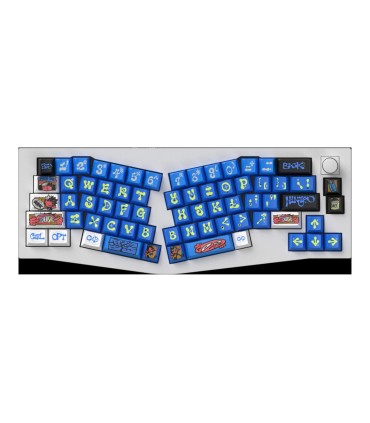 Keychron x NINEGO Blue Cherry PBT Keycap Set – 140 Keys