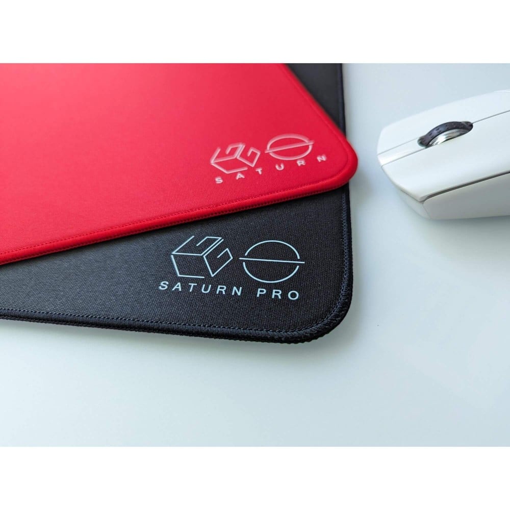 Lethal Gaming Gear Tapis de souris gaming Saturn PRO - XL carré - Doux - Rouge