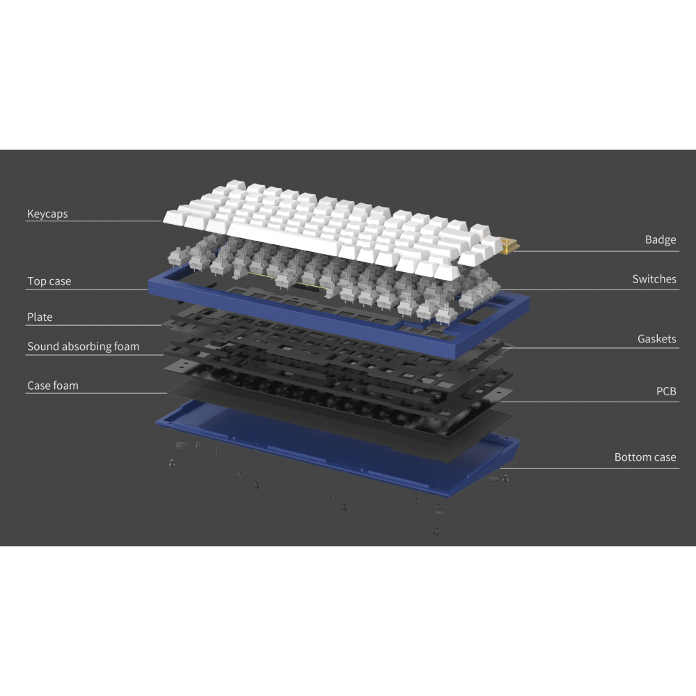 Keychron Q1 Black QMK Hot-Swap Blue Switch (ANSI)