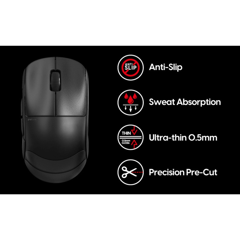 Pulsar ruban adhésif Supergrip X2 pour souris de jeu - maintien sûr