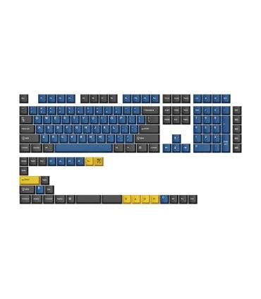 Cherry Profile Double Shot PBT Keycap Set Blue Black Yellow – 143 Keys