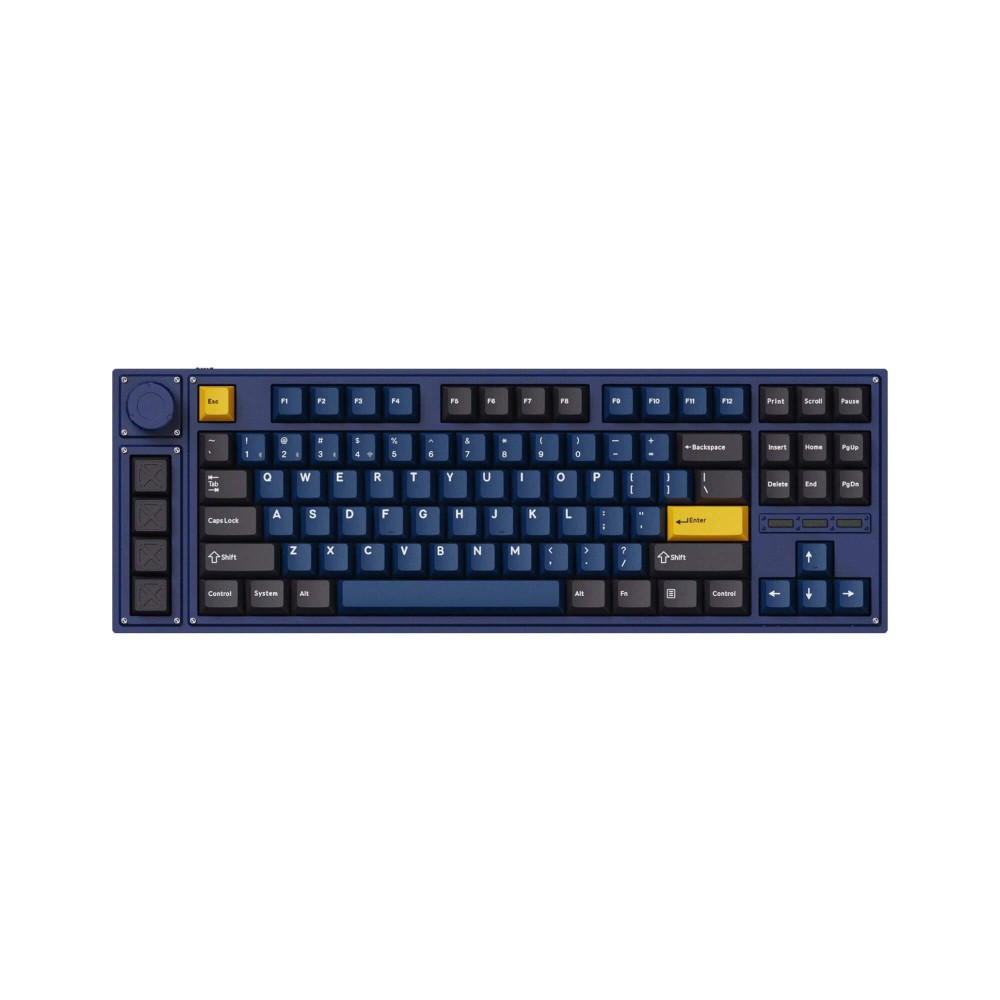 Cherry Profile Double Shot PBT Keycap Set Blue Black Yellow – 143 Keys