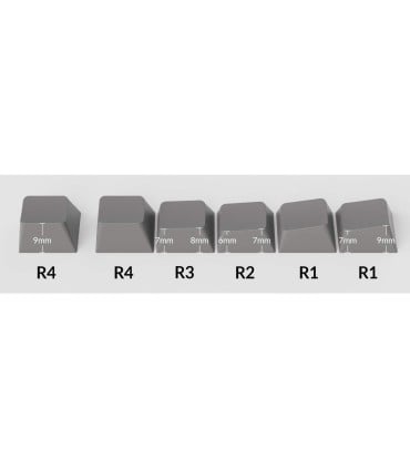Cherry Profile Double Shot PBT Keycap Set Blue Black Yellow – 143 Keys