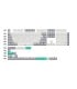 Keychron Cherry Profile Double Shot PBT Set Grey White Mint