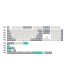 Keychron Cherry Profile Double Shot PBT Set Gris Blanc Menthe