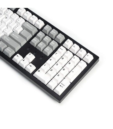 Cherry Profile Double Shot PBT Keycap Set Gris Blanc Menthe – 143 touches