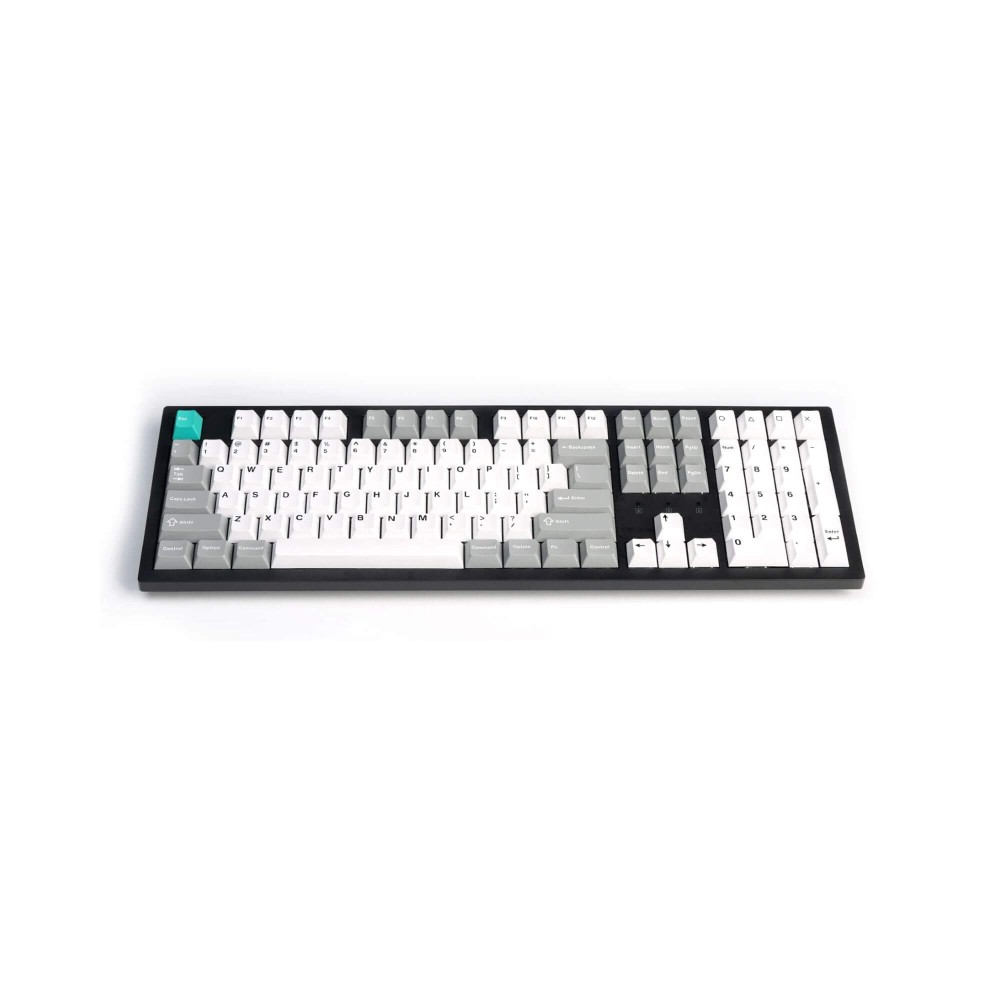 Cherry Profile Double Shot PBT Keycap Set Gray White Mint – 143 Keys