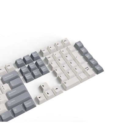 Cherry Profile Double Shot PBT Keycap Set Gray White Mint – 143 Keys