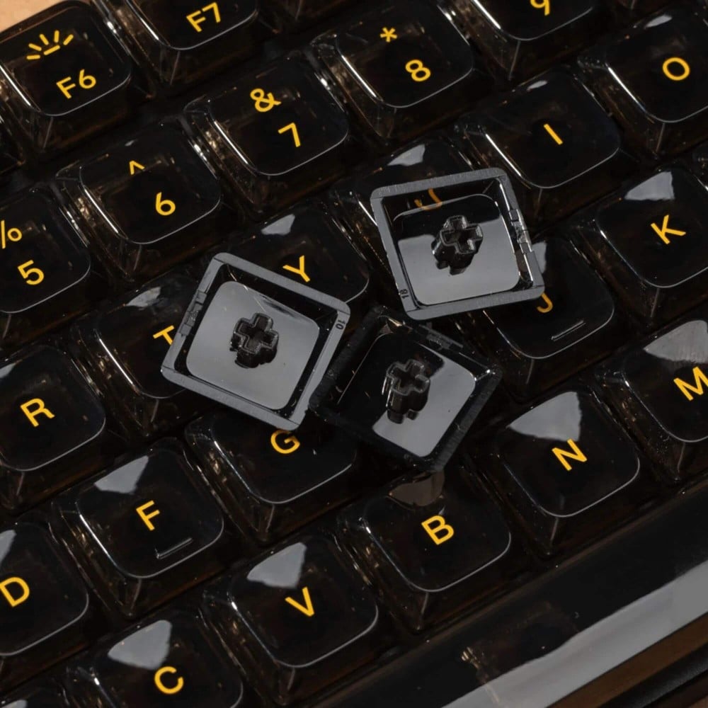 Keychron PBT Low Profile KeycapBlack Transparent (ANSI)