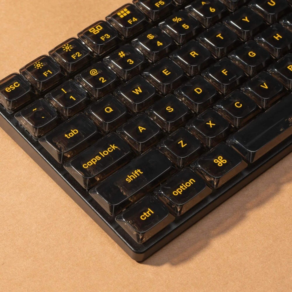 Keychron Noir Transparent Low Profile LSA Keycap Set (130 touches)