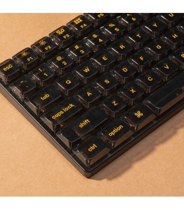 Keychron Noir Transparent Low Profile LSA Keycap Set (130 touches)