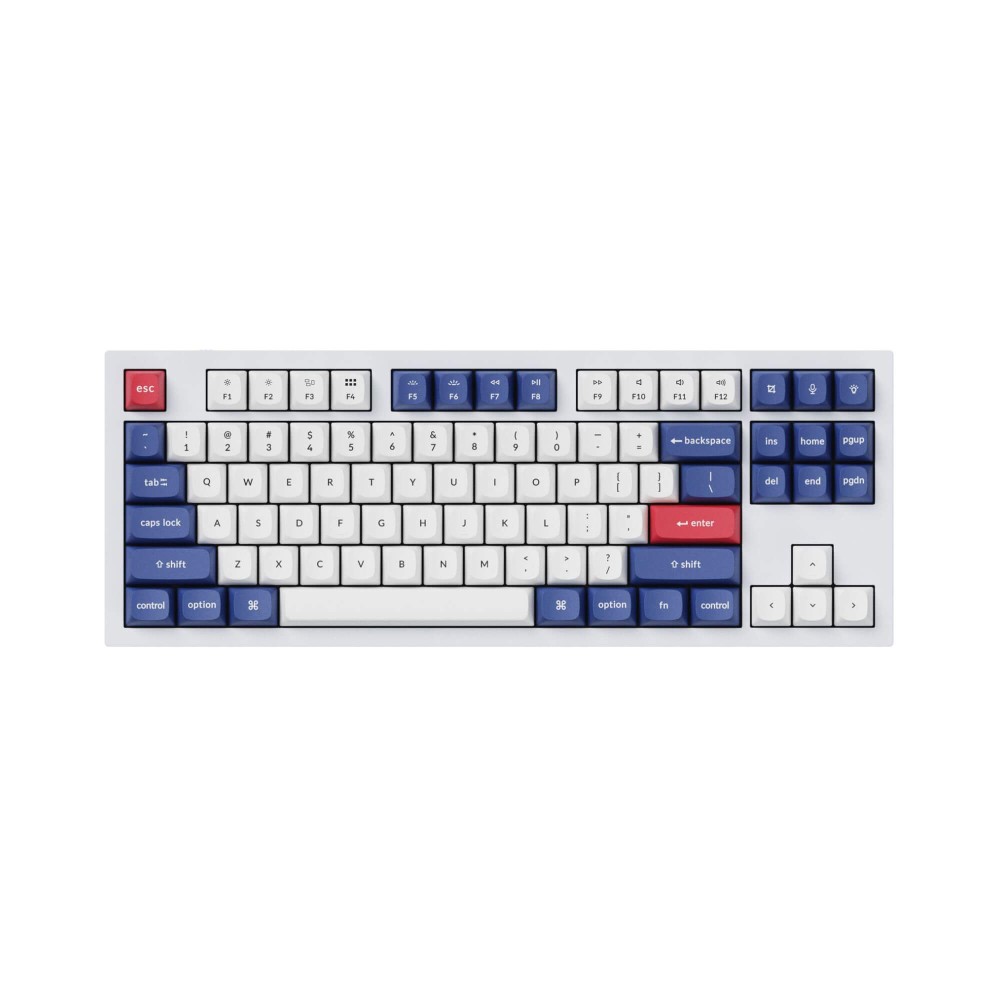 Keychron Double Shot PBT OSA Full Set Keycap Set Bleu et Blanc 141 touches