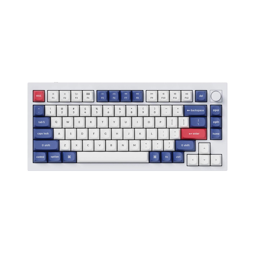 Keychron Double Shot PBT OSA Full Set Keycap Set Bleu et Blanc 141 touches