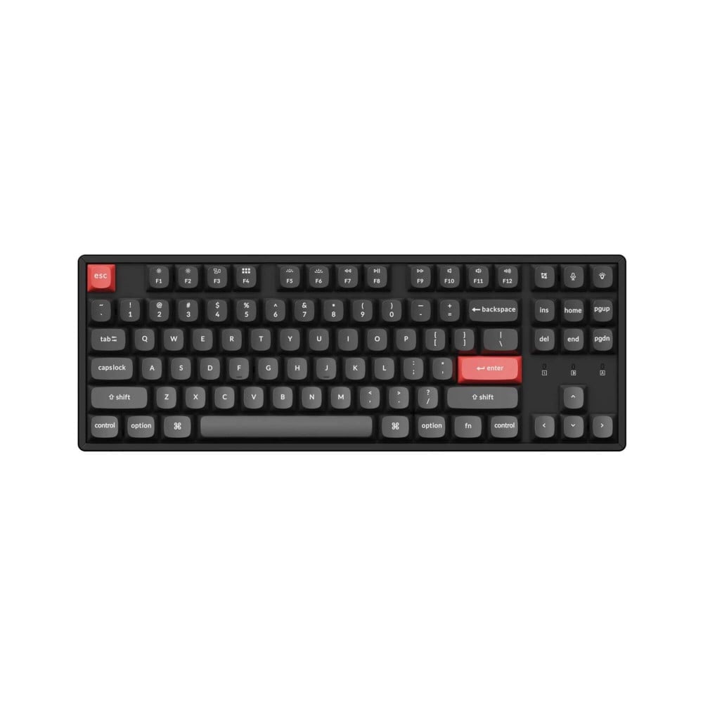 Keychron PBT White on Black Full Set Keycaps (ANSI)