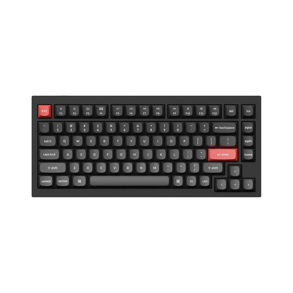 Keychron Double Shot PBT OSA Full Set Keycap Set Blanc sur Noir 141 touches