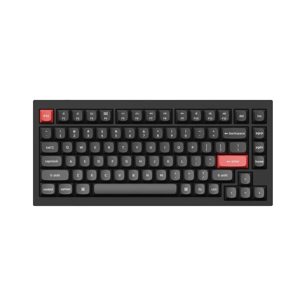 Keychron Double Shot PBT OSA Full Set Keycap Set White on Black 141 Keys