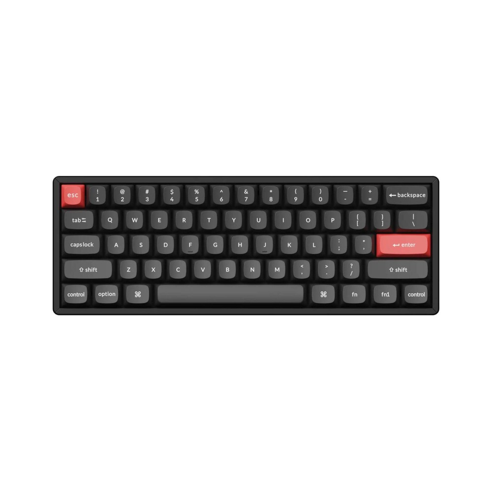 Keychron Double Shot PBT OSA Full Set Keycap Set Blanc sur Noir 141 touches
