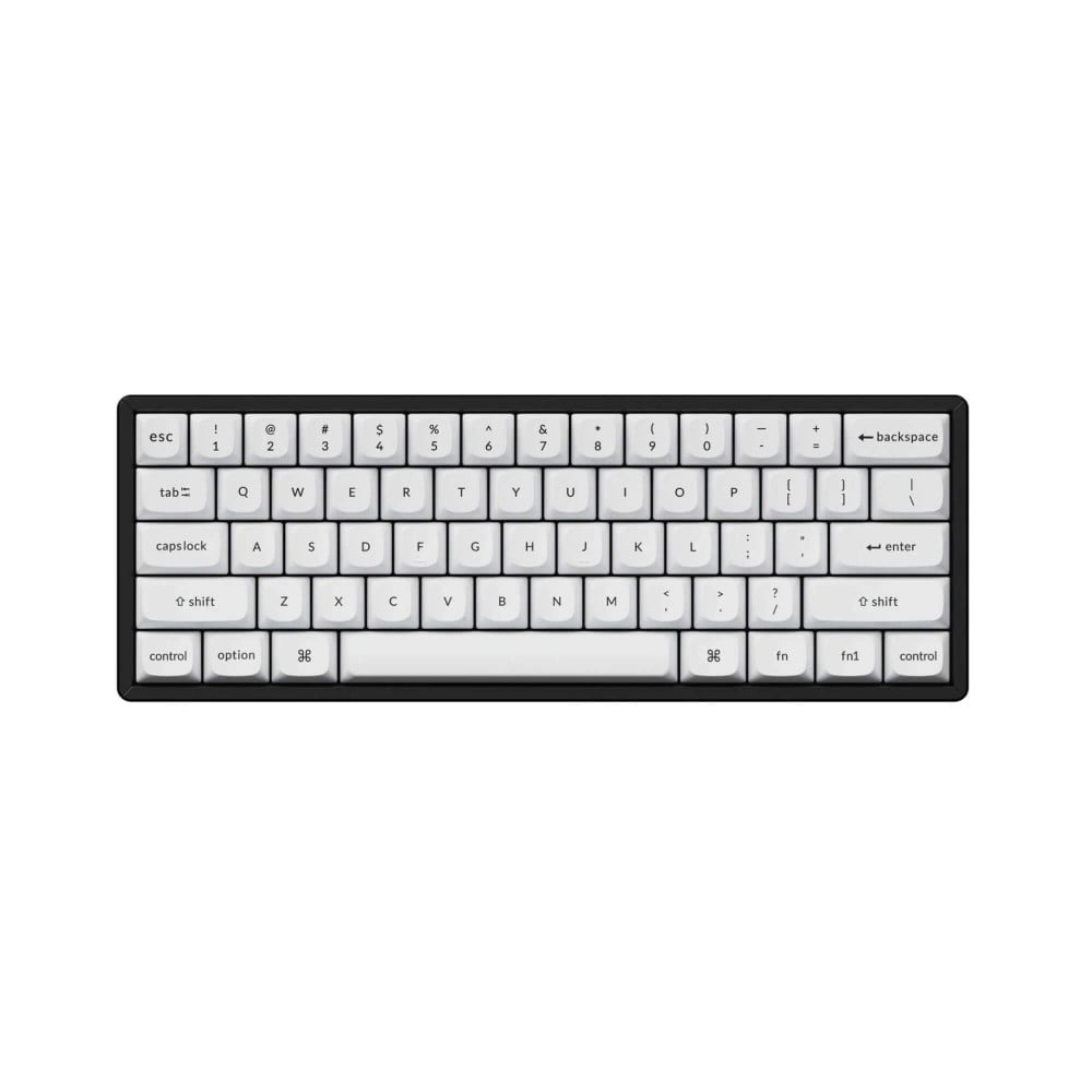 Keychron PBT Black on White Full Set Keycaps (ANSI)