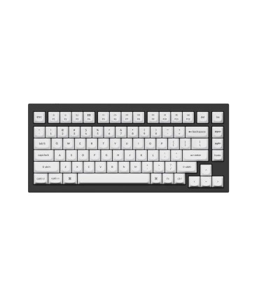 Keychron Double Shot PBT OSA Full Set Keycap Set Noir sur Blanc 141 touches