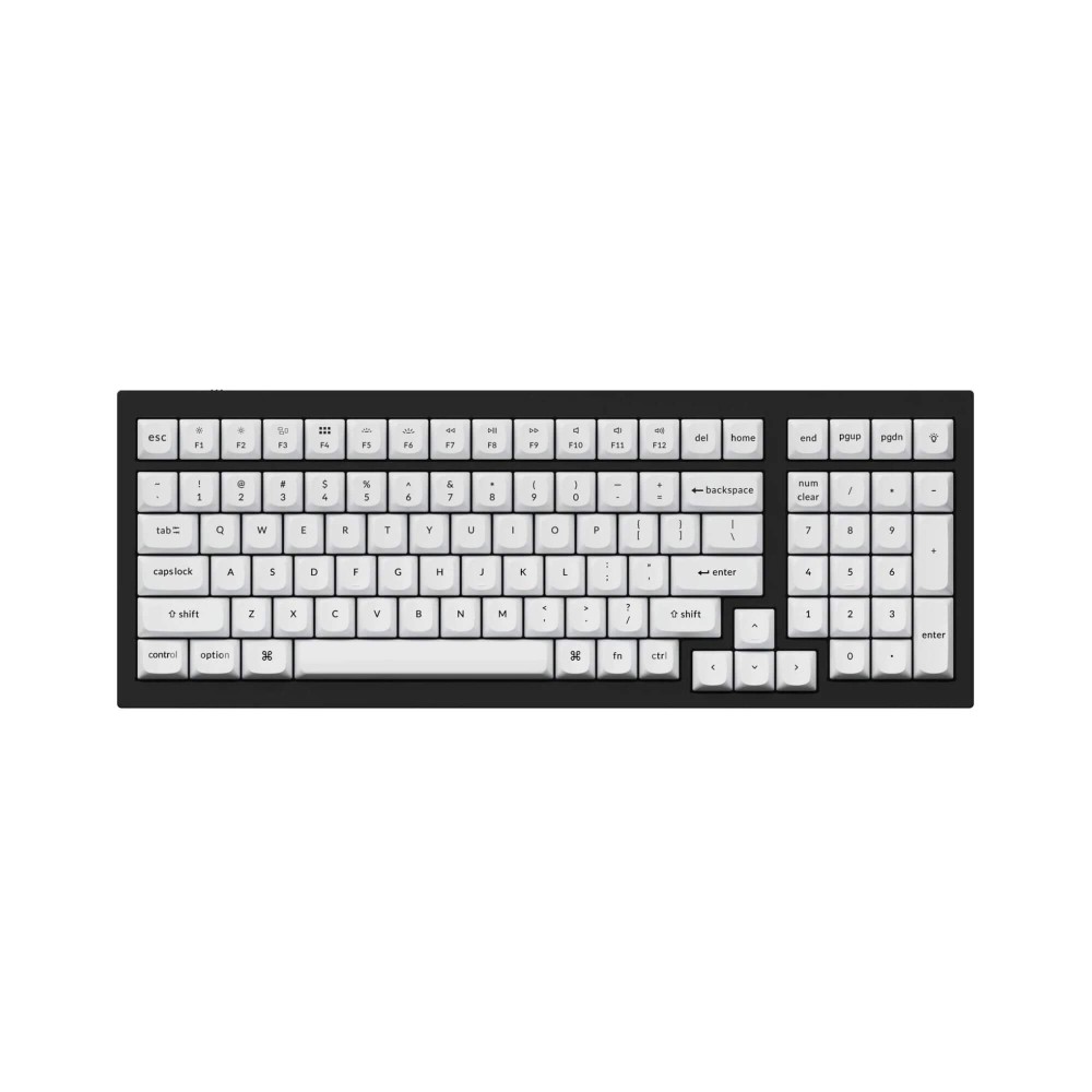 Keychron Double Shot PBT OSA Full Set Keycap Set Noir sur Blanc 141 touches