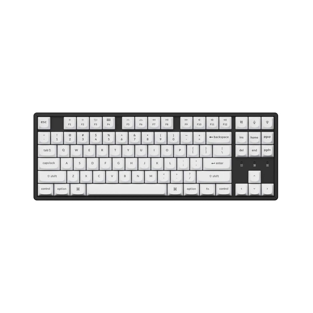 Keychron Double Shot PBT OSA Full Set Keycap Set Noir sur Blanc 141 touches