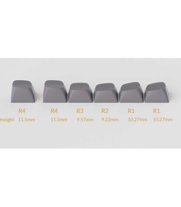 Keychron Double Shot PBT OSA Full Set Keycap Set Black on White 141 Keys