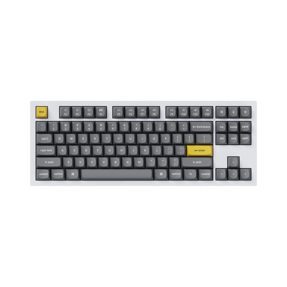 Keychron Double Shot PBT OSA Full Set Keycap Set Gris Foncé 141 Touches