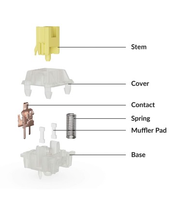 Keychron Silent Banana Switch – leise Tactile Switches mit Bump
