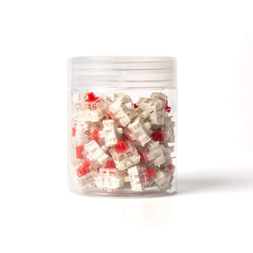 Gateron Jupiter Red Switch Set – Interrupteurs linéaires et silencieux pour le bureau et le jeu
