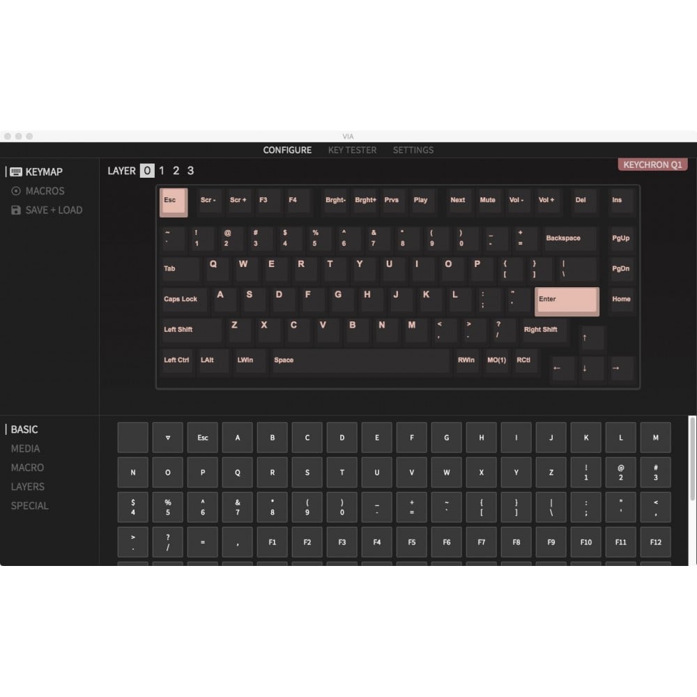 Keychron Q1 Blue QMK Hot-Swap Brown Switch (ANSI)