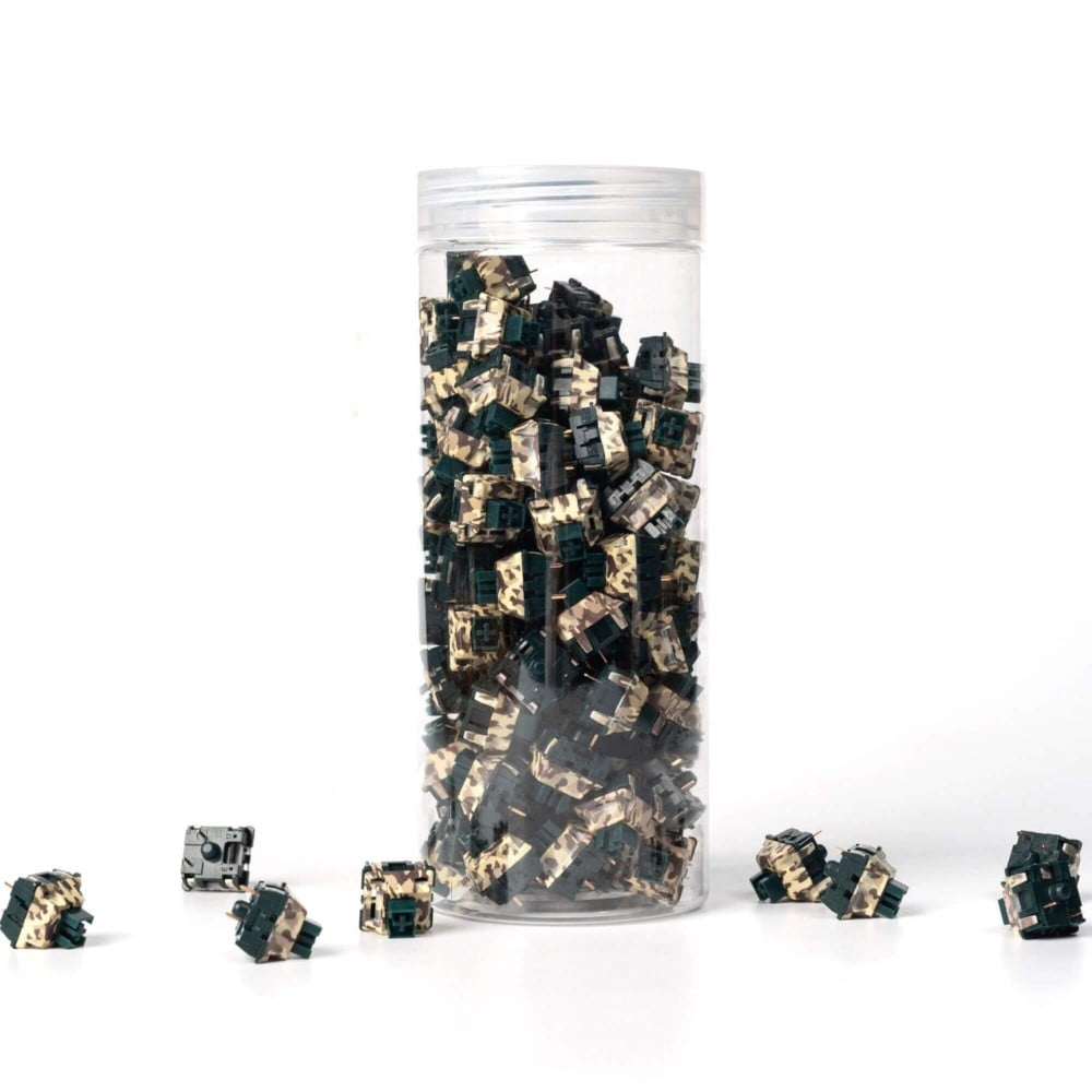 Keychron Camo Switch vert – linéaire, silencieux et compatible RGB