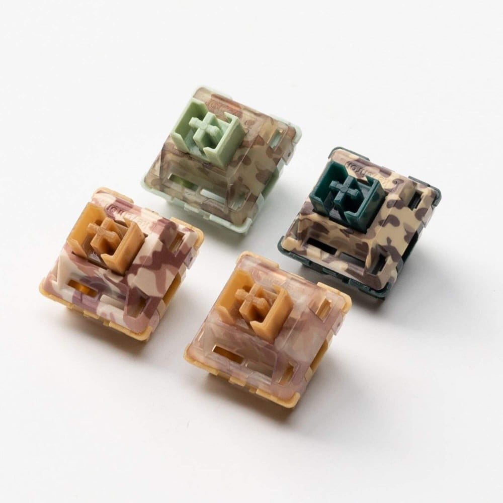 Keychron Camo Switch vert – linéaire, silencieux et compatible RGB